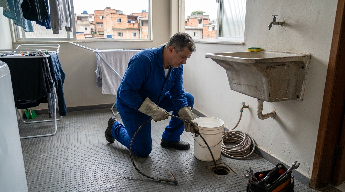 Desentupimento de Ralos Externos em Bauru‑SP